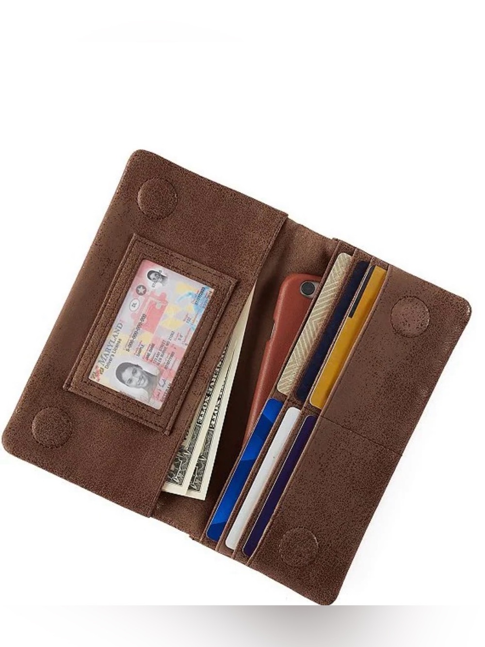 Hobo Gold Leaf Lumen Continental Wallet - Picture 3 of 6